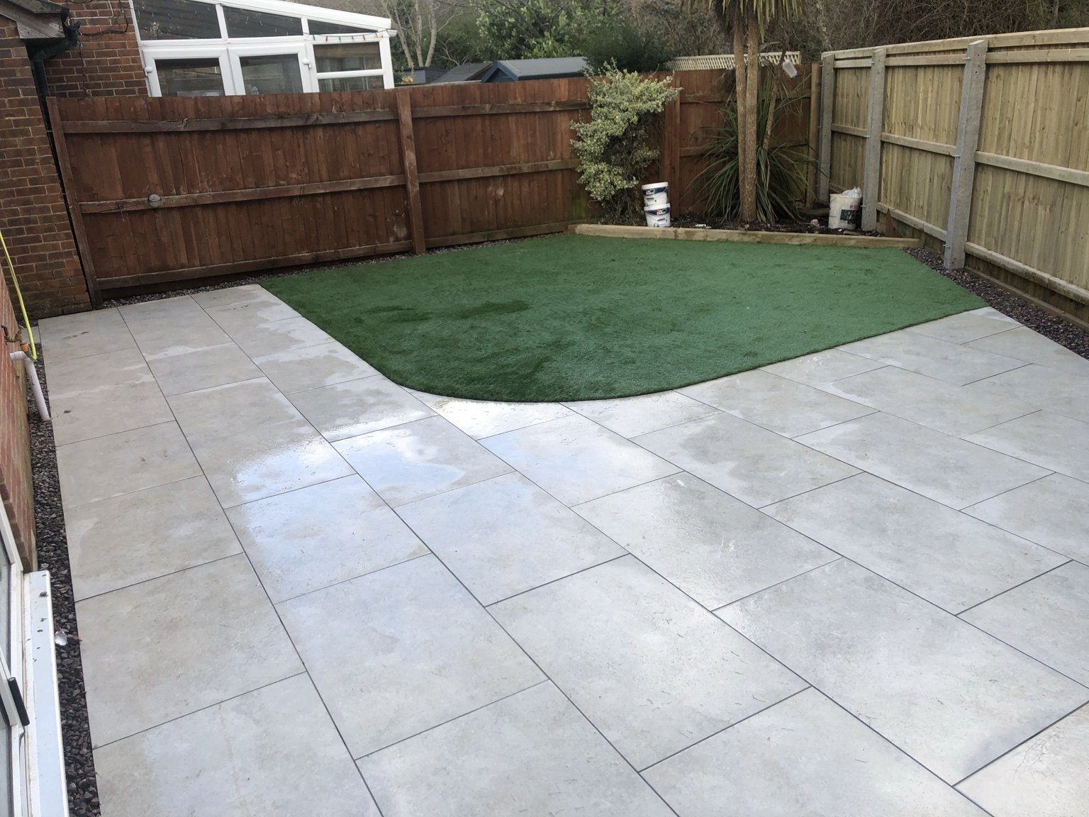 Porcelain Patio Artificial Grass Gloucestershire