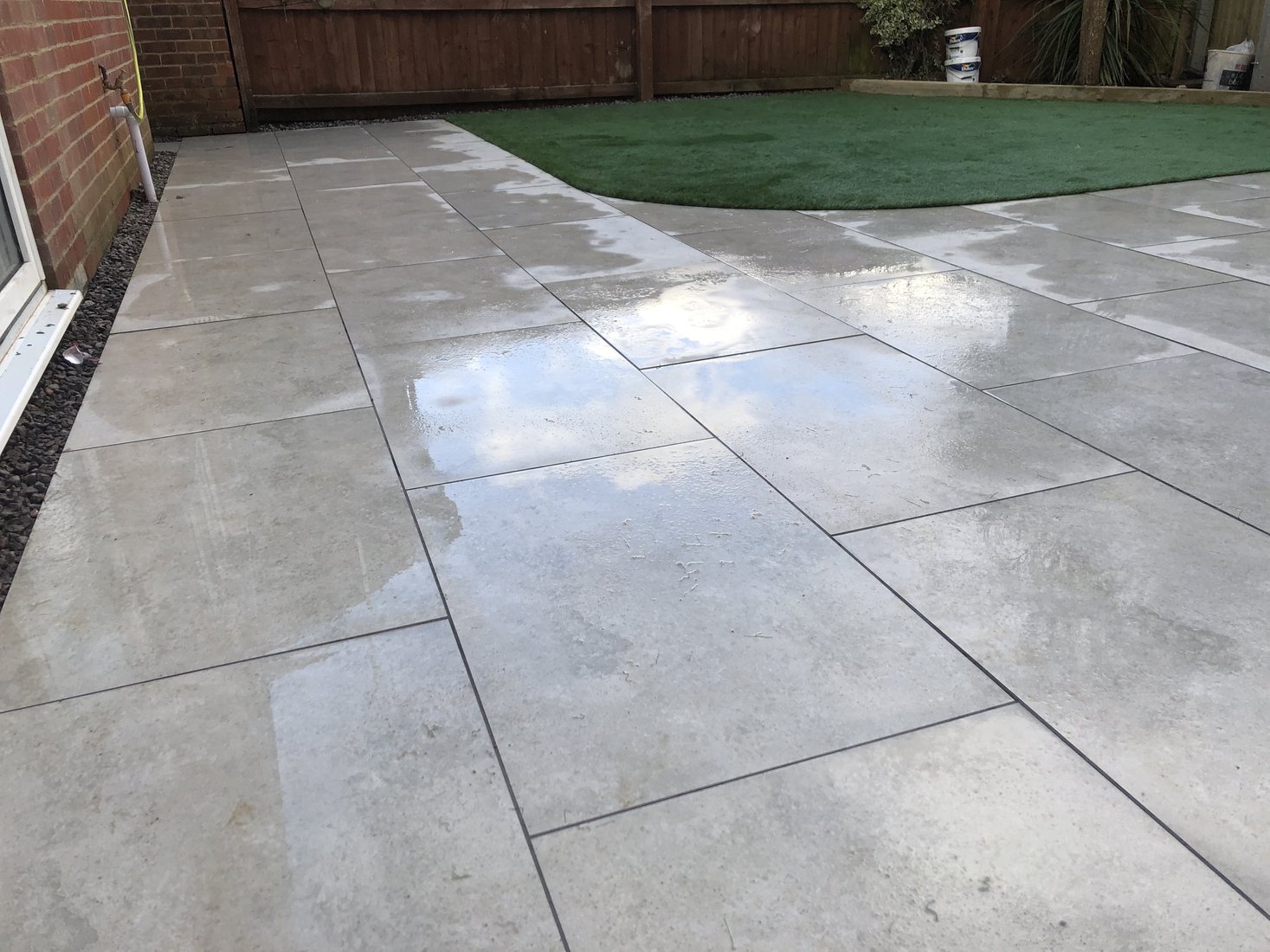 Porcelain Patios project by Stonecrest Paving and Landscaping