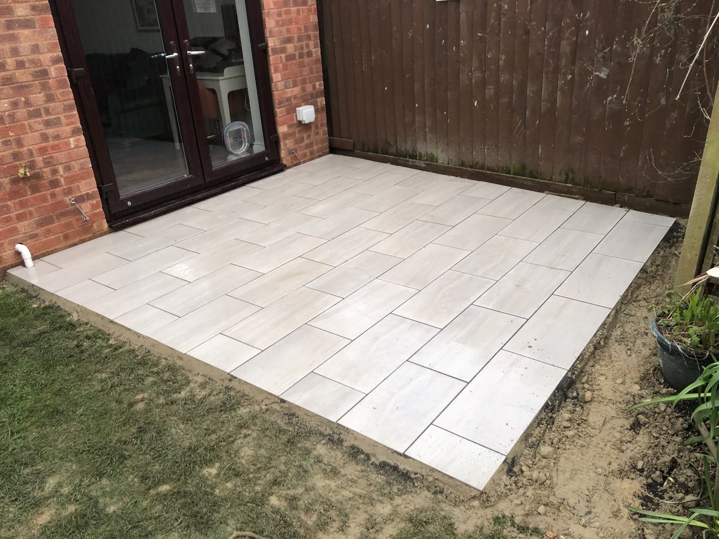 Porcelain Patios project by Stonecrest Paving and Landscaping
