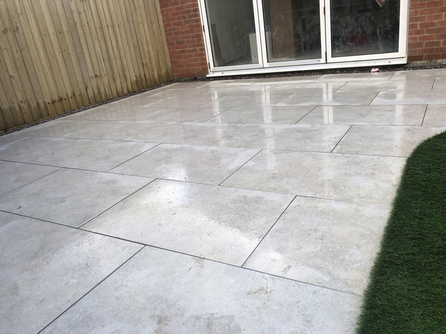 Porcelain Patios project by Stonecrest Paving and Landscaping
