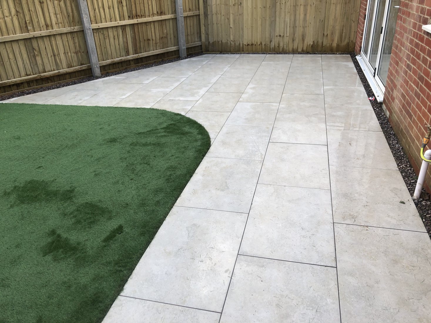 Porcelain Patios project by Stonecrest Paving and Landscaping