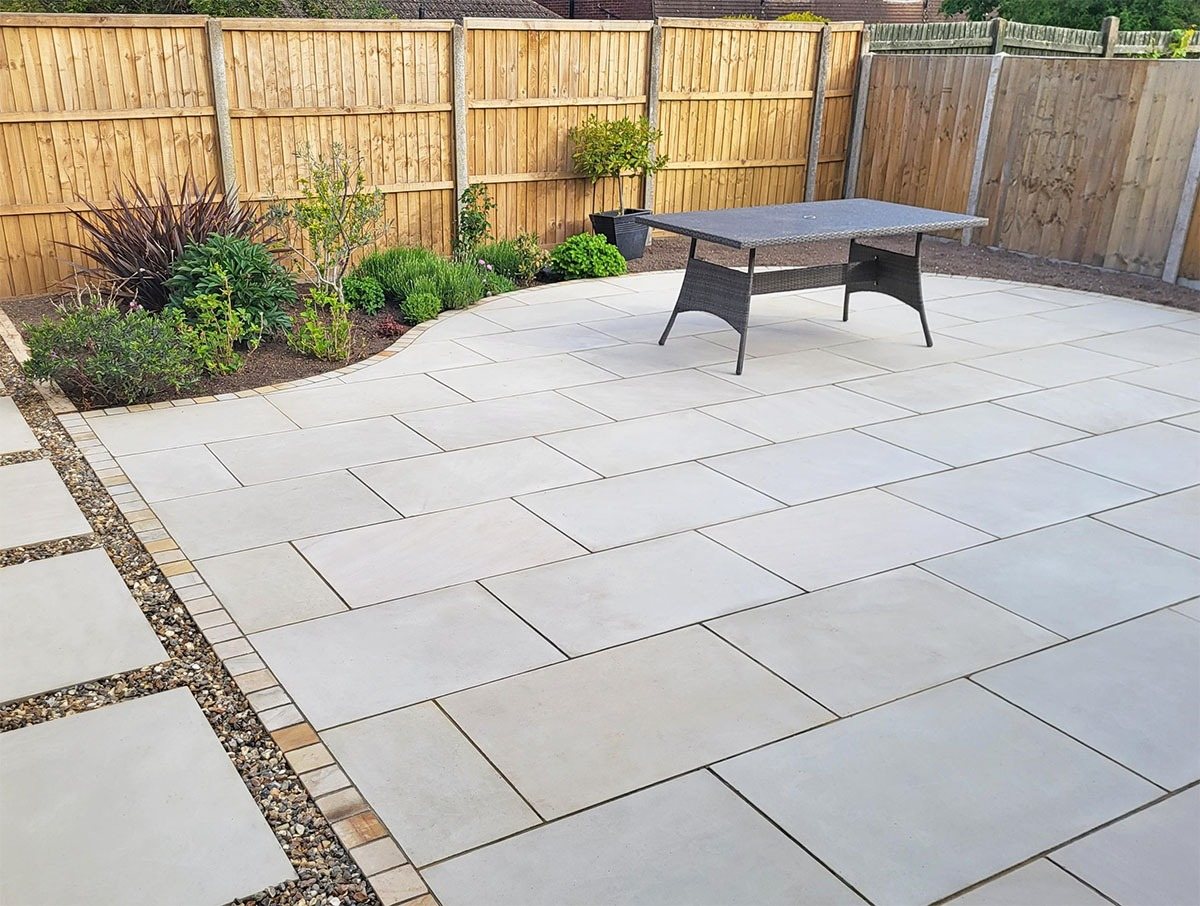 Porcelain Patios project by Stonecrest Paving and Landscaping