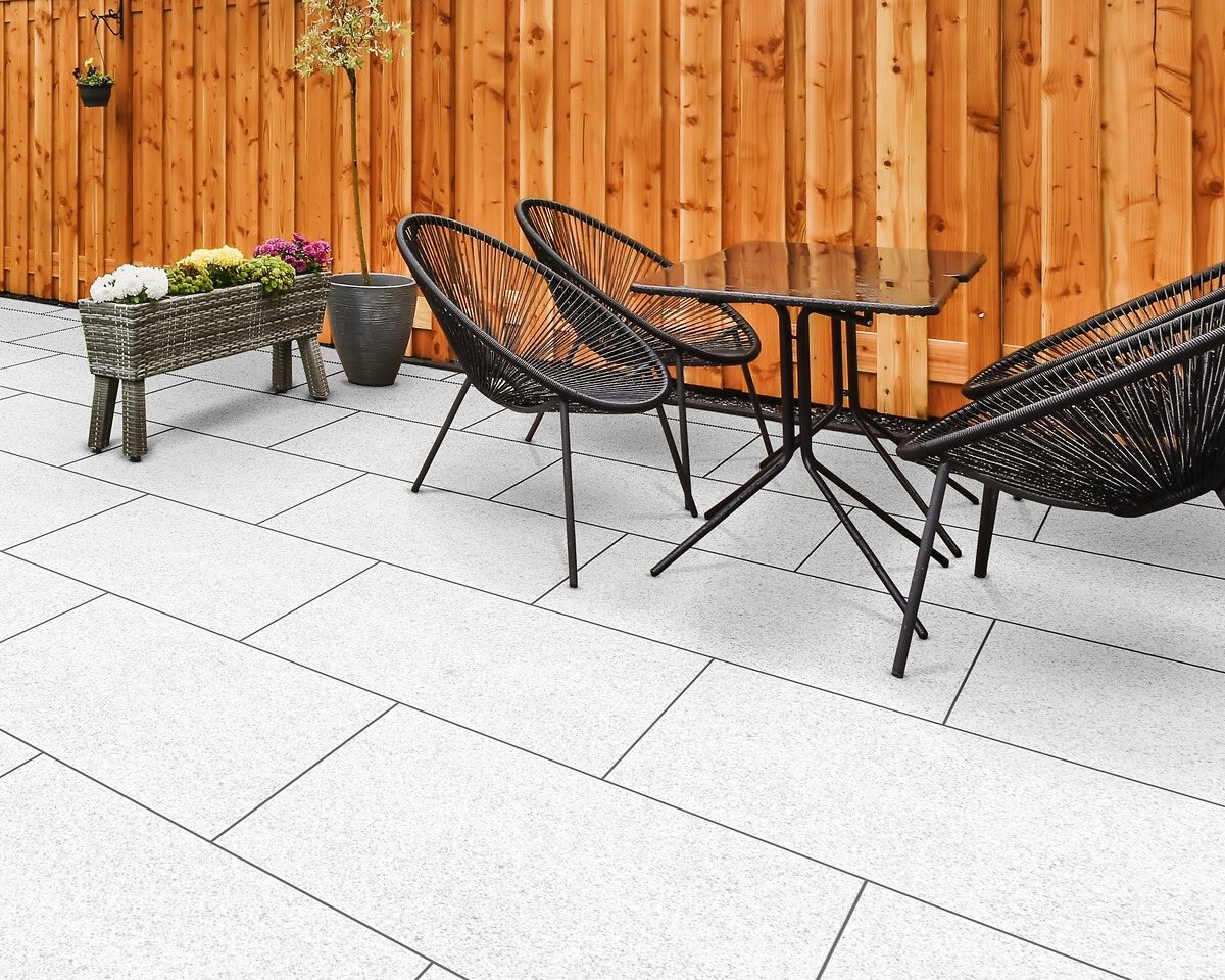 Porcelain Patios project by Stonecrest Paving and Landscaping