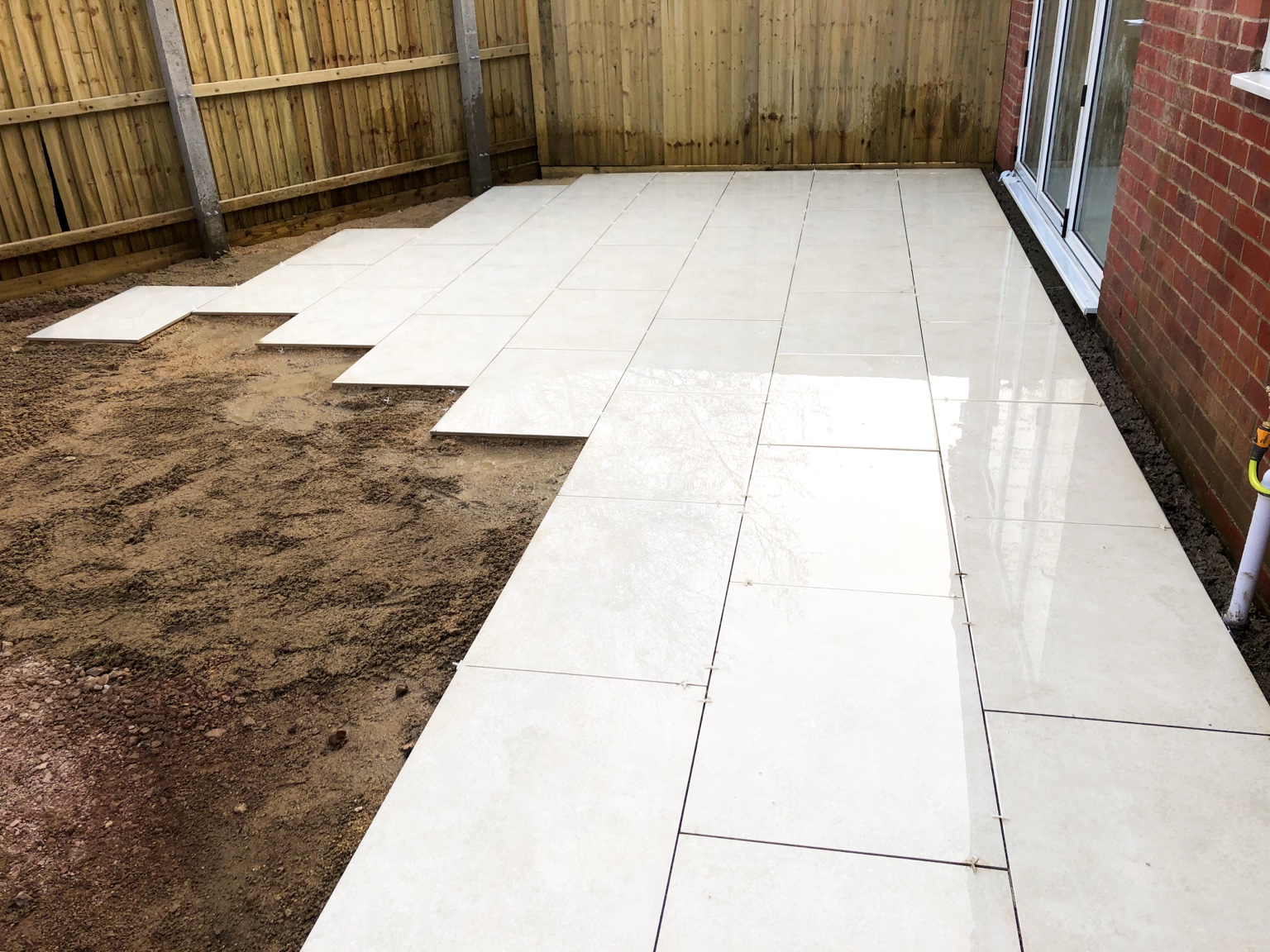Porcelain Patios project by Stonecrest Paving and Landscaping