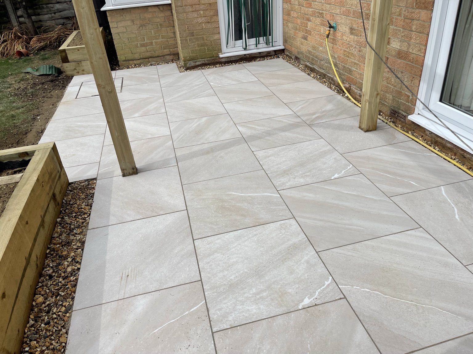 Porcelain Patios project by Stonecrest Paving and Landscaping